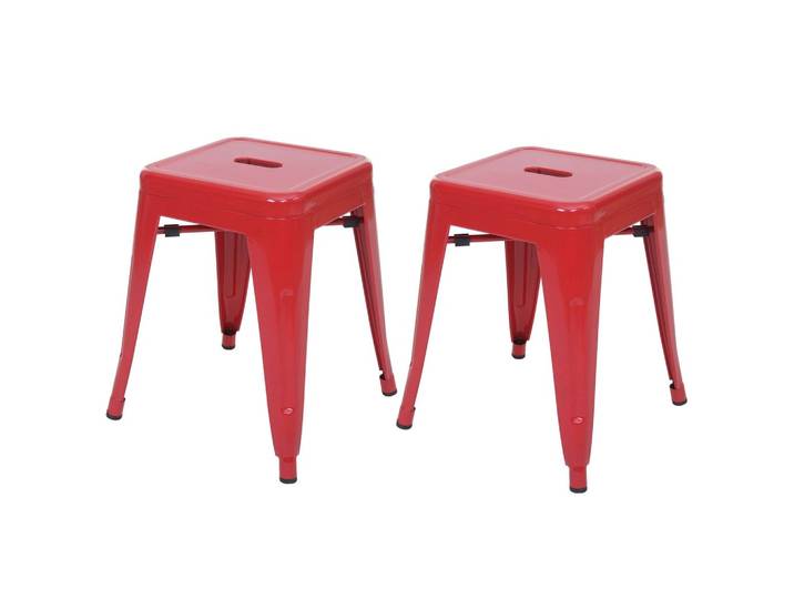 HOCKER Rot 2er-Set