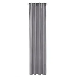 Fertiggardine 140 x 245 cm Polyester Grau