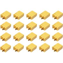 Reely 1399717 Akku Stecker XT60 vergoldet 20 St.