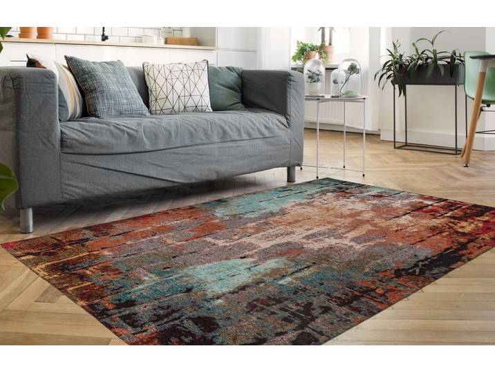 Teppich PADIRO Primavera 425 , bunt (creme, multi), B:80cm H:5mm L:150cm, Baumwolle, Chenille, Polyester, Teppiche, Teppich, Flachgewebe