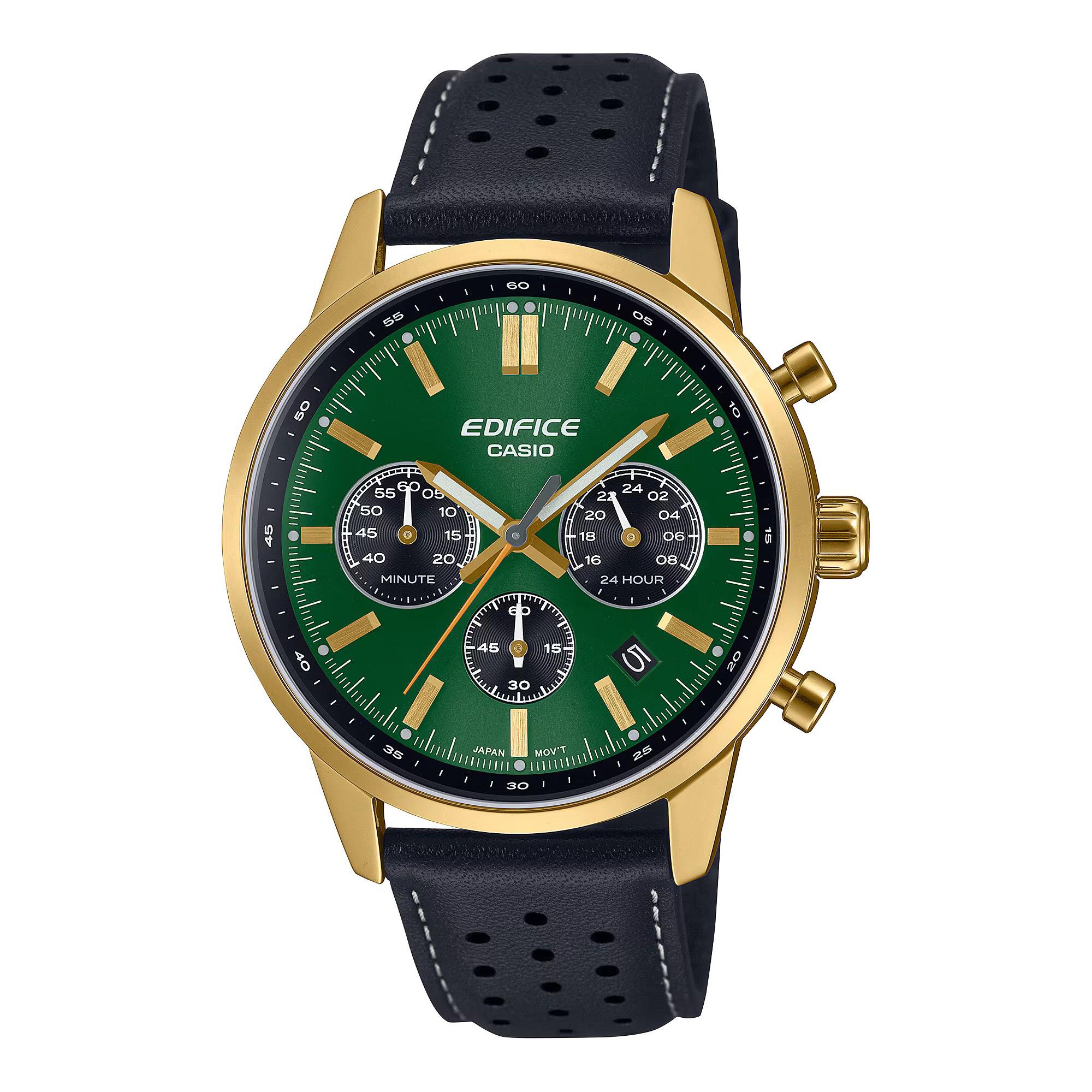 Casio Edifice Heren Horloge Zwart EFR-575CL-3AEF