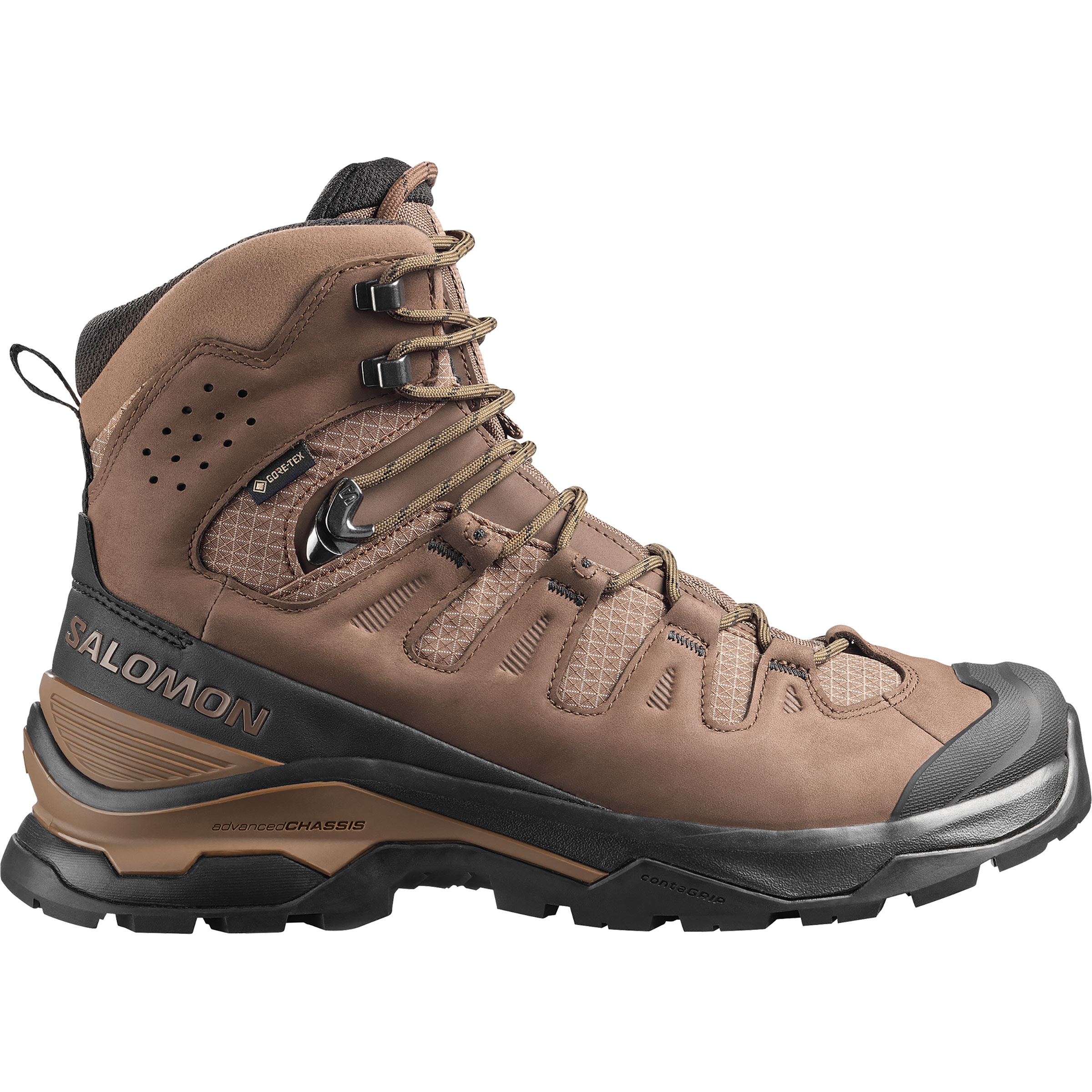 Salomon Quest 5 GTX Herren Wanderschuhe braun Größe 48 Trekking Wasserdicht