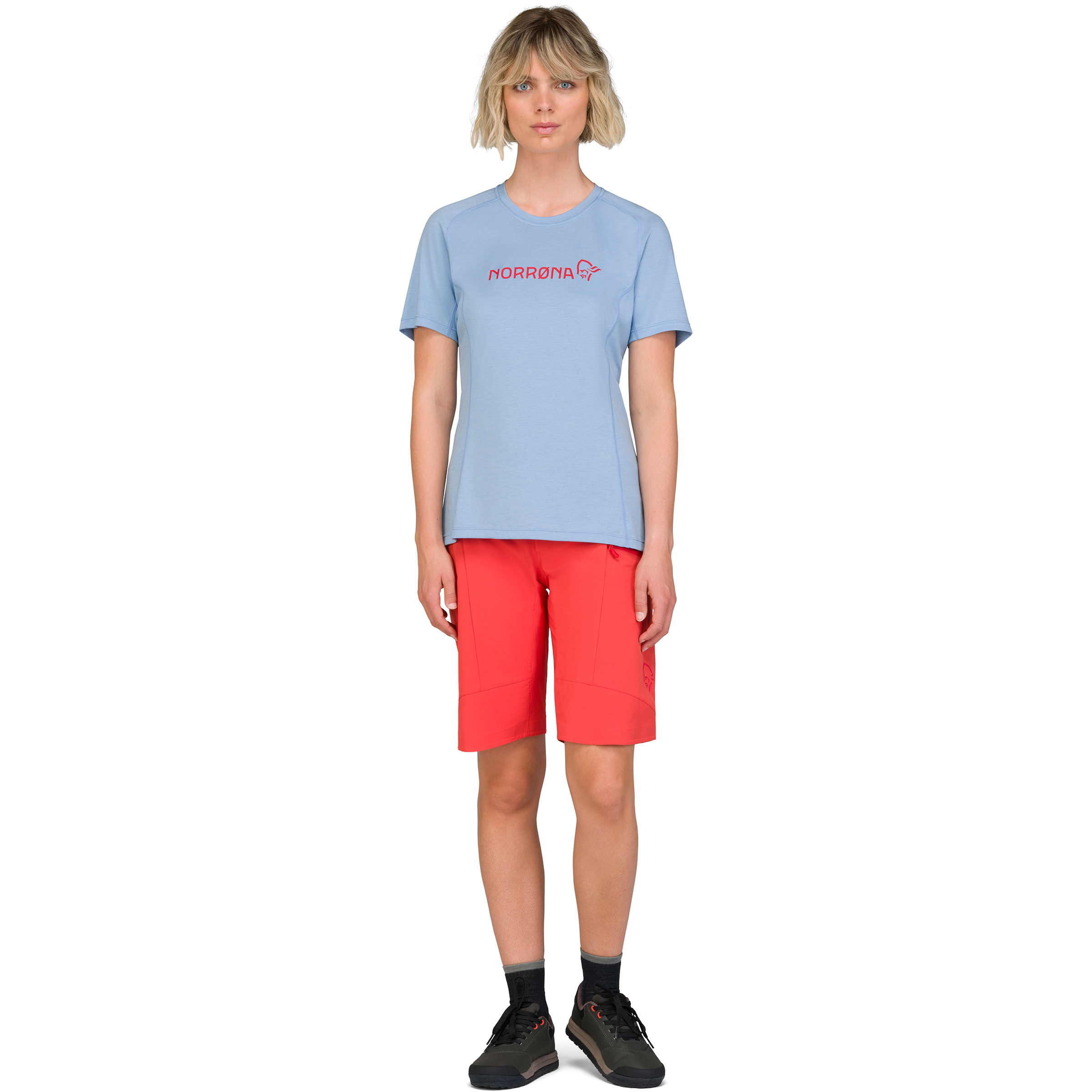 Norrona Fjørå Equaliser Lightweight Damen T-Shirts blau Größe XS Mountainbike | Lifestyle | Commuting | Gravel Elastisch