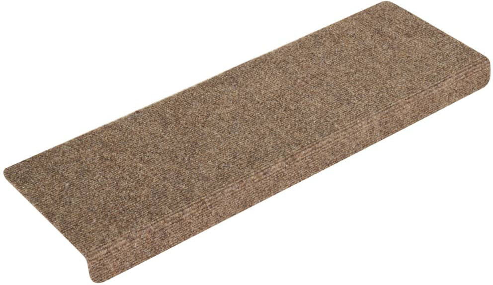 Ebern Designs Braxston Non-Slip Cream Stair Tread 65cm L X 21cm W