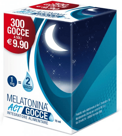 Linea Act Melatonina ACT Gocce Integratore Per il Sonno 15 ml
