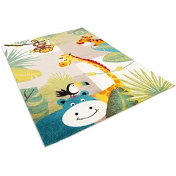 Pergamon, Kinderteppich, Kinder Teppich Softstar Kids Tierwelt (160 x 230 cm)