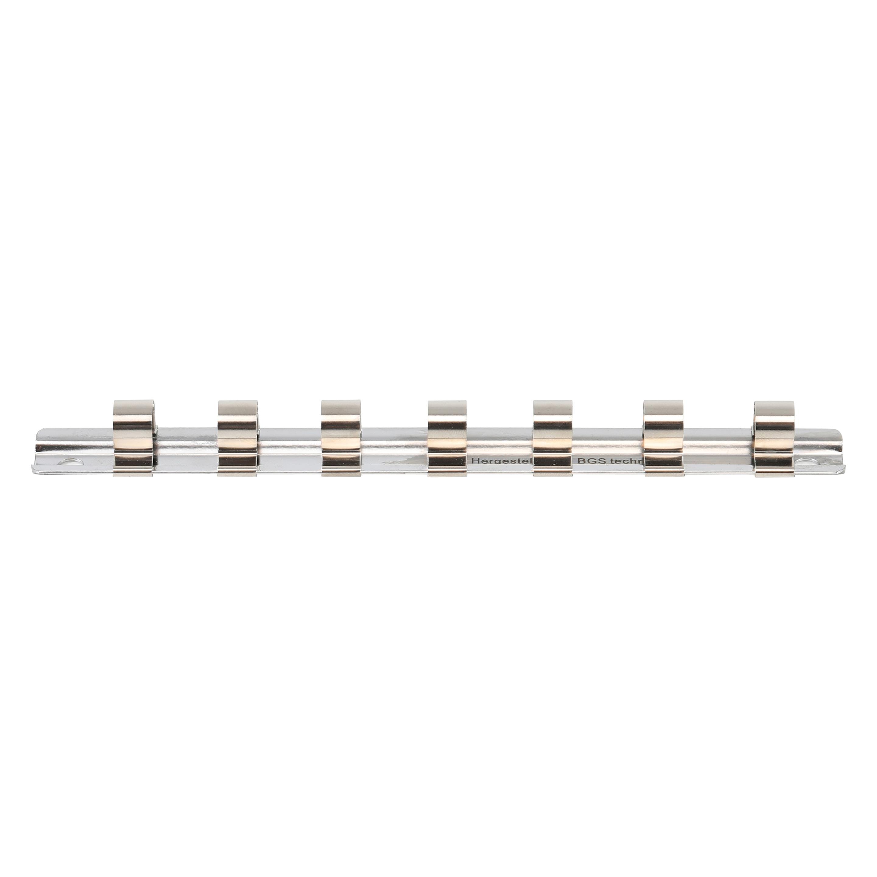 BGS Aufsteckschiene mit 7 Clips 10 mm (3/8") (2317)