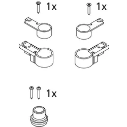 Kermi EBI2012 Set Lager, weiss, 2534155 2534155