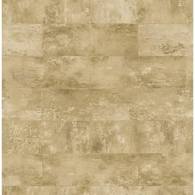 Seabrook Designs Callaway Faux Concrete Stacks Unpasted Wallpaper