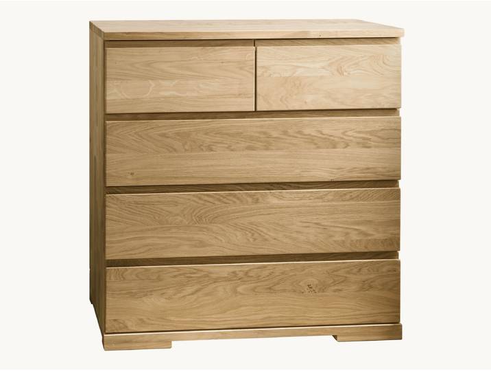 Kommode Moderna - Variante 02 - H90xB90xT40 cm - Kernbuche