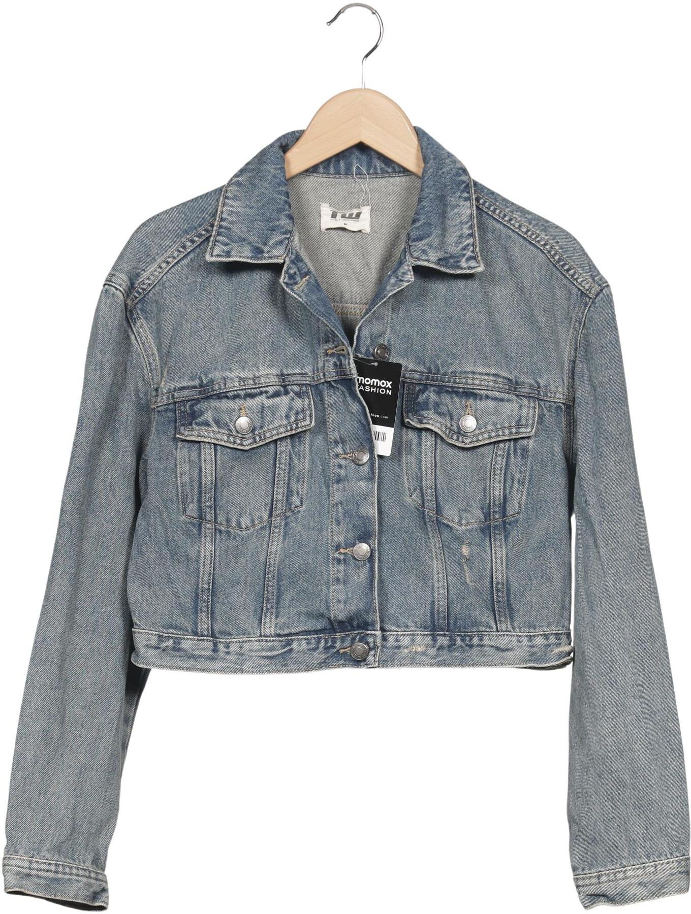 Tally Weijl Damen Jacke, Hellblau, Gr. M, Baumwolle - Second Hand