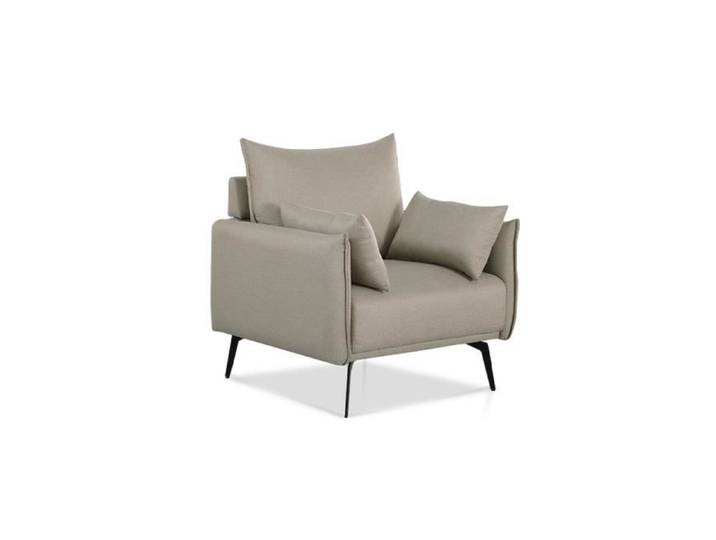 Fauteuil scandinave 1 place beige - Ivar