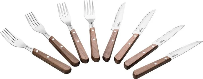 LAMART Steakbesteck 8-teilig WALNUT LT2062, 8 Stk