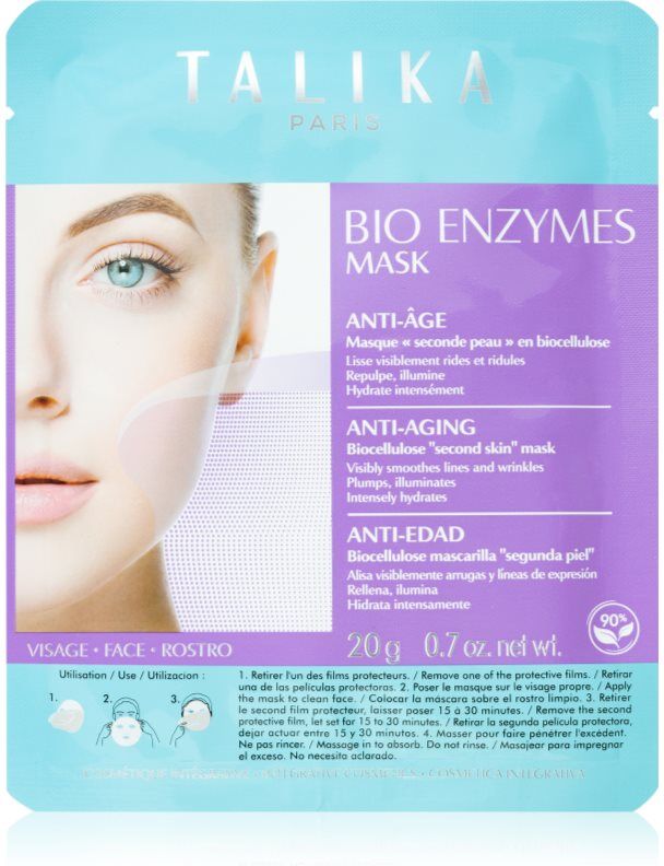 Talika Bio Enzymes Mask Anti-Age masque tissu anti-rides 20 g