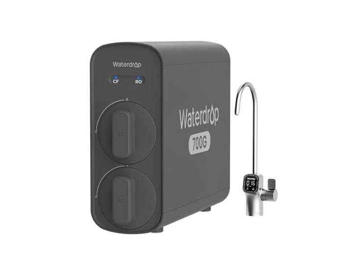 Waterdrop G5P700 Umkehrosmose-Wasserfilter, Intelligenter LED-Wasserhahn NSF/ANSI 372-Zertifiziert, 2:1 Pure to Drain, 700G Fast Flow Umkehrosmose-System, 7-Stufiges RO-Wasserfiltersystem, BPA-Frei