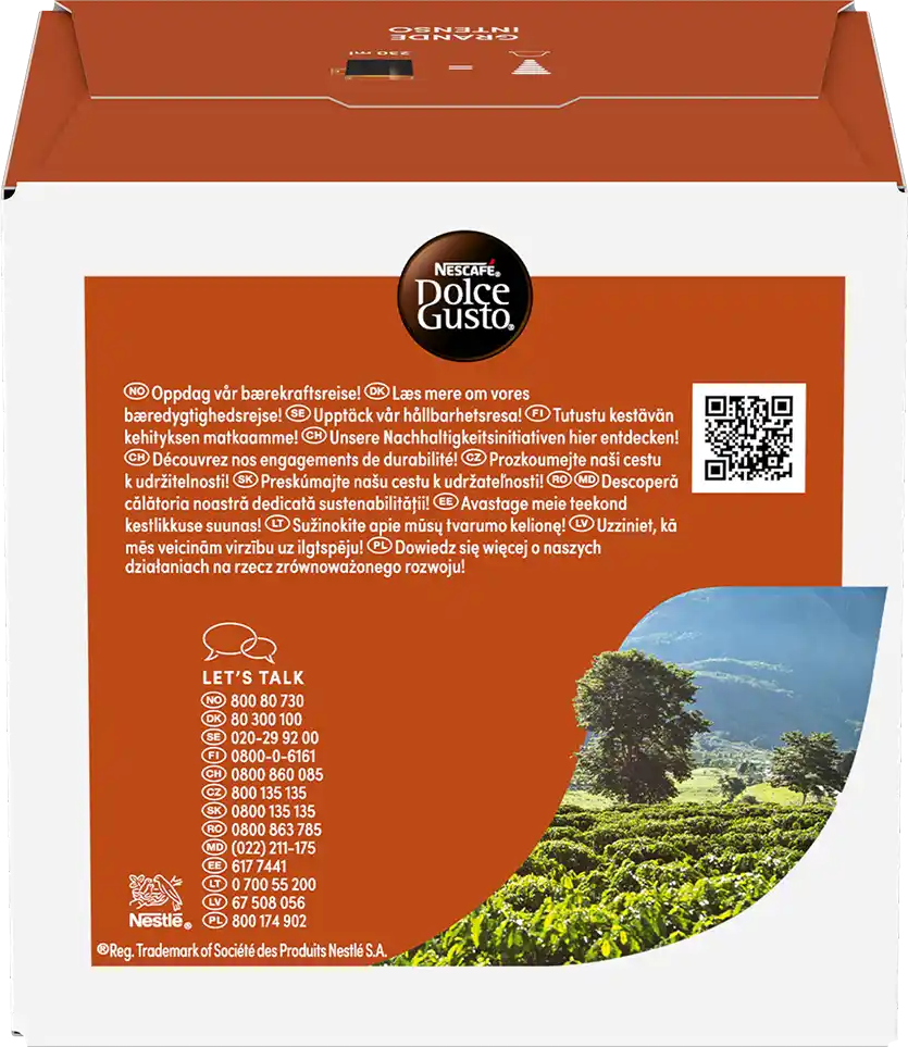 Nescafé®   Grande Intenso - 16 Capsules de café pour Dolce Gusto - Grande