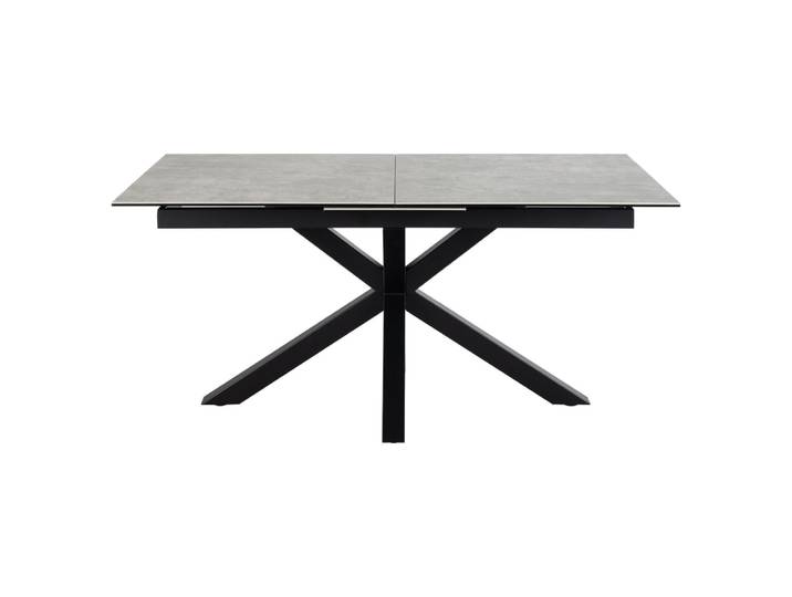 Table rectangulaire extensible en céramique l168/210 gris clair