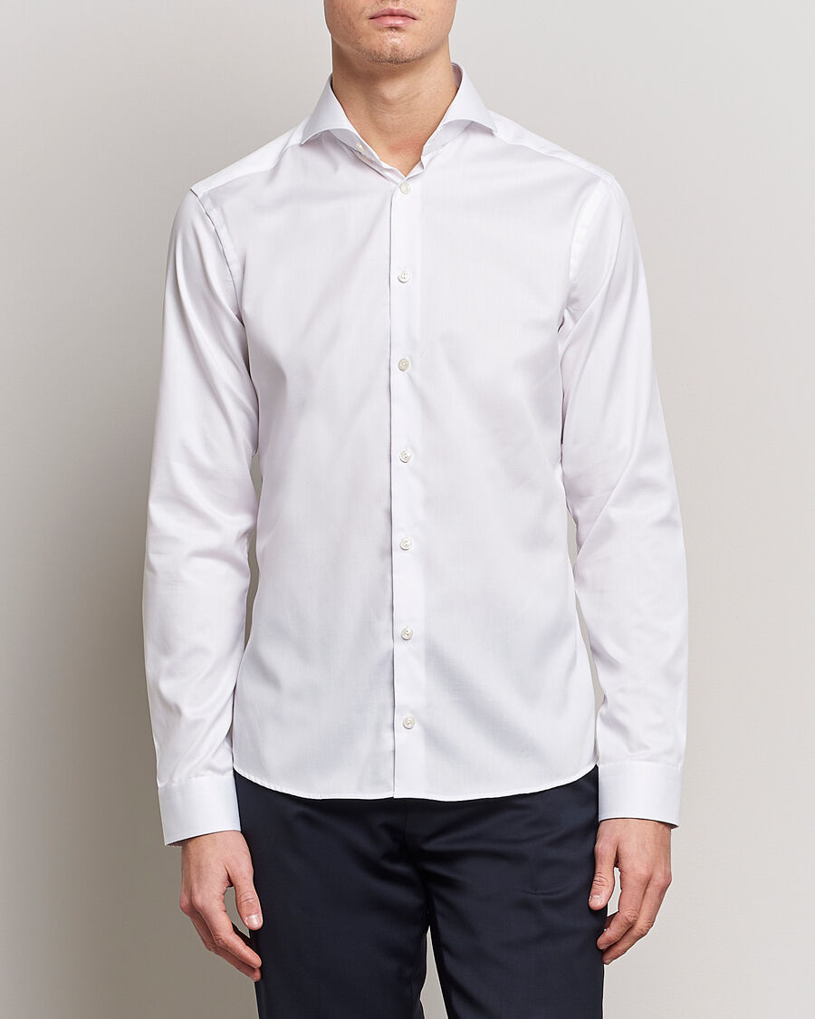 Eton Super Slim Fit Shirt Cutaway White men M Hvid