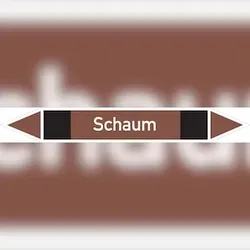 Rohrleitungskennzeichen Schaum - 100x15 mm Folie selbstklebend