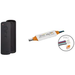 Schlüter Systems LIPROTEC-EBR Plug & Play-Bluetooth-Receiver inkl. Fernbedinung (PRO) Steuerung von RGB+W LED-Modulen