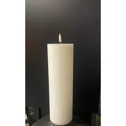Piffany Uyuni LED Pillar Stumpenkerzen -  Nordic White H 25 cm