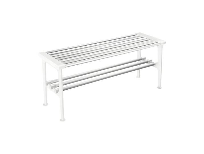 Essem Design Nostalgi Bank 100 cm Aluminium-Weiß
