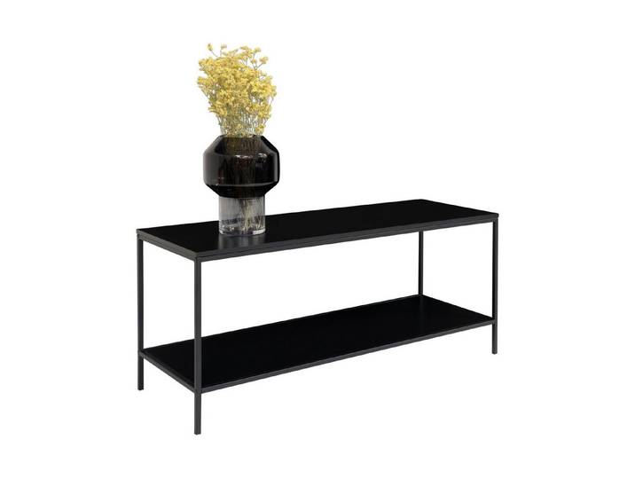 House Nordic TV-Bank Vita, in Schwarz, Melamin - 100x45x36cm (BxHxT)