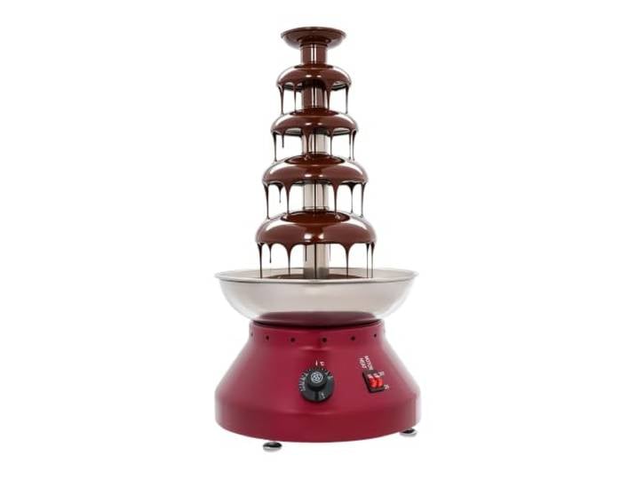 Schokobrunnen 5 Etagen 230W 3000Ml, Mit 30-110°C Temperaturregelung FüR Party Hochzeit Buffet Feiern Veranstaltungen; Elektrische SchokoladenfontäNe Edelstahl Schmilzt Schokolade GleichmäßIg