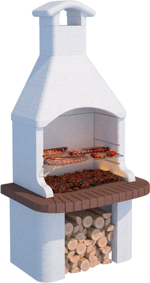 Linea VZ Tremiti - Barbecue à bois et charbon en maçonnerie