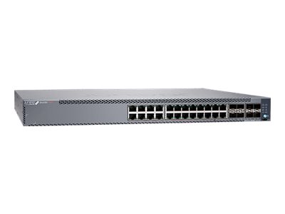 Juniper EX Series EX4100-24P - Switch - L3 - managed - 24 x 10/100/1000Base-T + 4 x 10 Gigabit (Uplink) (EX4100-24P)