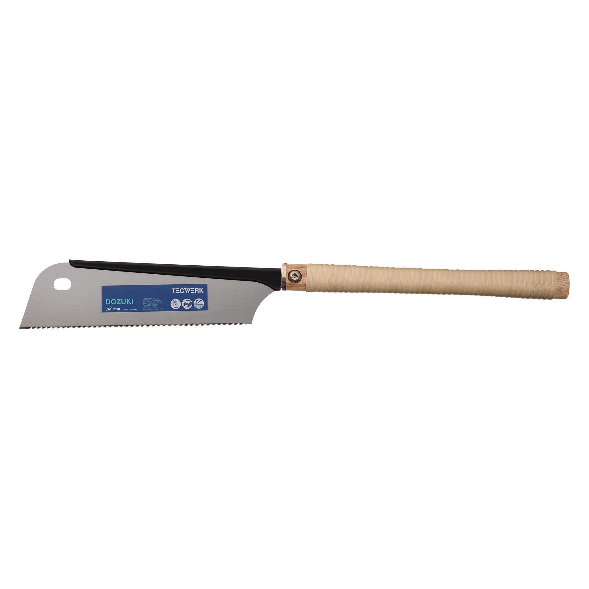 Tecwerk Japansäge/Feinzugsäge Blattlänge 240 mm Gesamtlänge 600 mm gerader Rattangriff (2000814301)
