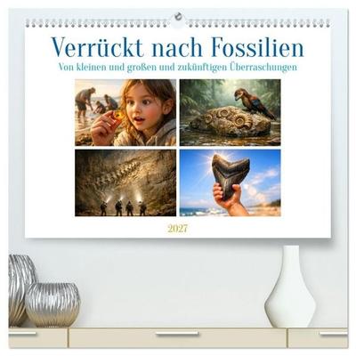 Verrückt nach Fossilien (hochwertiger Premium Wandkalender 2027 DIN A2 quer), Kunstdruck in Hochglanz