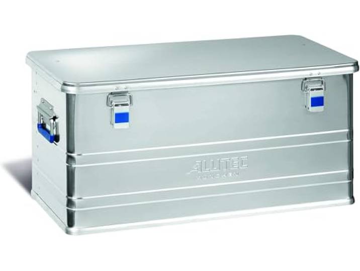 ALUTEC Coffre en aluminium COMFORT 92 (capacité 92 l\, dimensions intérieures 750 x 350 x 350 mm\, étanche à la poussière et aux éclaboussures\, coffre à outils\, coffre de rangementg) 12092