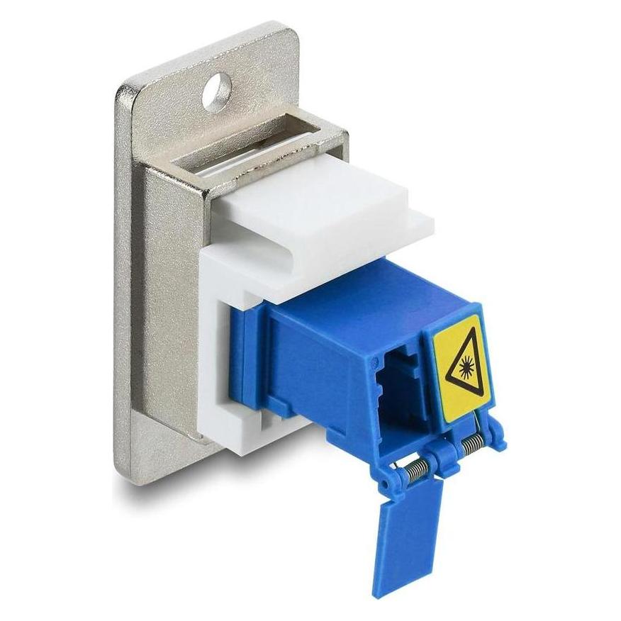 Delock Panel Mount LC Duplex Buchse zu LC Duplex Buchse mit (Keystone Modul, Netzwerkkabel) (91096)