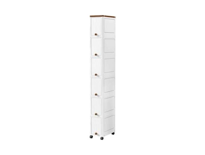 UALXPAO Freistehendes Badezimmer-Eckregal Sanitärkosmetik-Toiletten-Organizer-Schrank(Style-5)