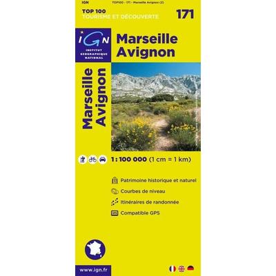 IGN 1 : 100 000 Marseille Avignon, Karte von , IGN Frankreich, 978-2-7585-2377-2