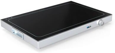 Costway Electric Warming Tray with Adjustable Temperature and Built-In Handles Tempered Glass