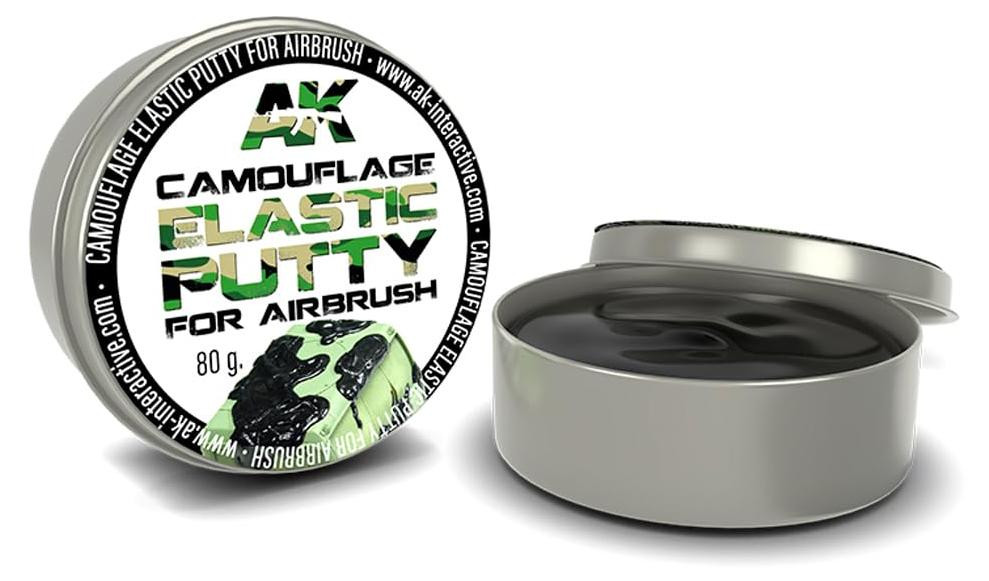 Camouflage Elastische Plamuur 80g - Herbruikbare spuitplamuur voor airbrush