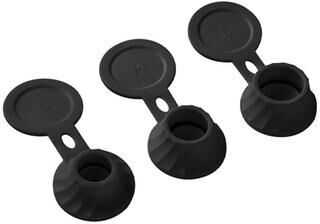 Smart Shopping Spot Bottle Emptying Caps & Transfer Connectors Inverted Caps For Flipping Bottles black