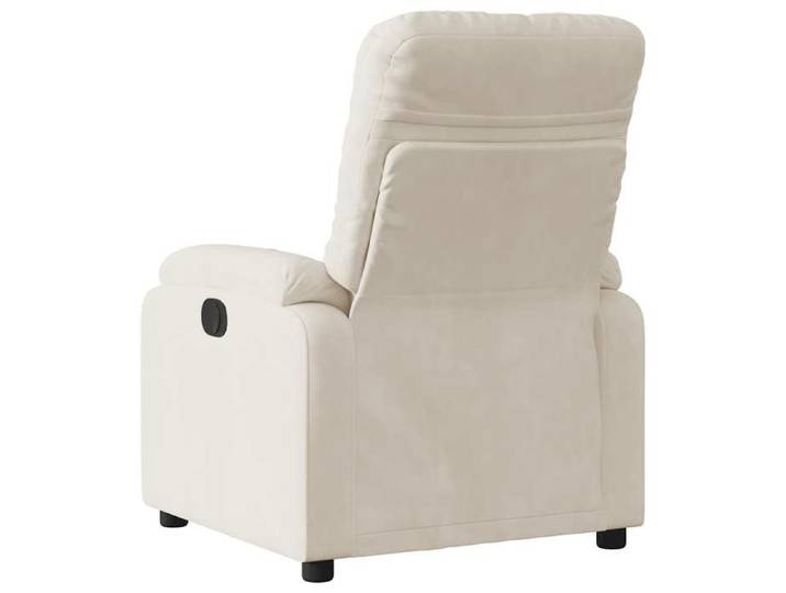 NEUF Fauteuil inclinable - BURKE - Chaise Pour salon - beige tissu microfibre LL3950