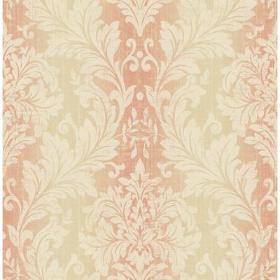 Seabrook Designs Alexia Damask Unpasted Wallpaper