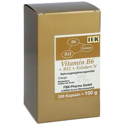 Vitamin B6+b12+folsäure N Kapseln 200 St