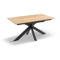 Esstisch mit Auszug Chico 180/265 x 100 cm Holz Wildeiche geölt 180