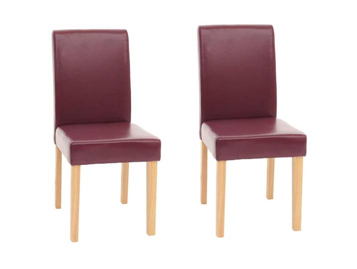 Jamb Esszimmerstuhl Rot 2er-Set, Textil, 43x90x56 cm, Esszimmer, Stuhl