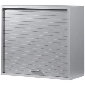 Simmob Rollladenschrank COOK056, aus Holz, 60 x 53,6 x 25cm (B/H/T), silber