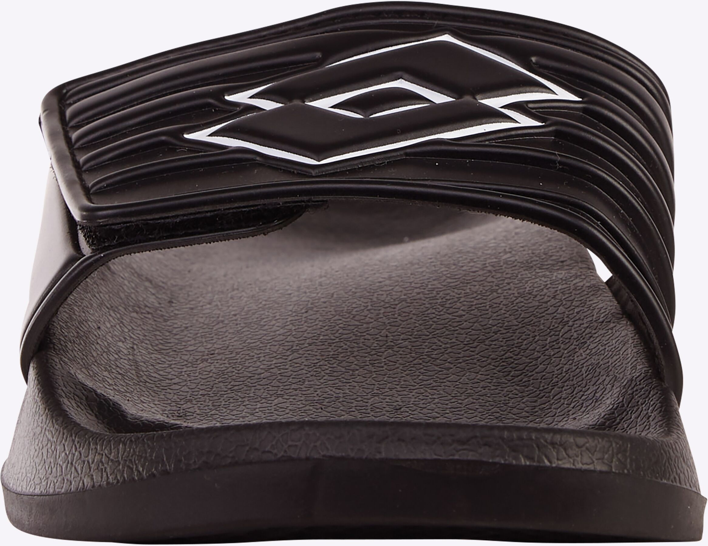 Badesandale LOTTO, Damen, Gr. 37, Textil, schwarz-weiß (schwarz, weiß), Synthetik, Schuhe Badesandale, Badelatschen