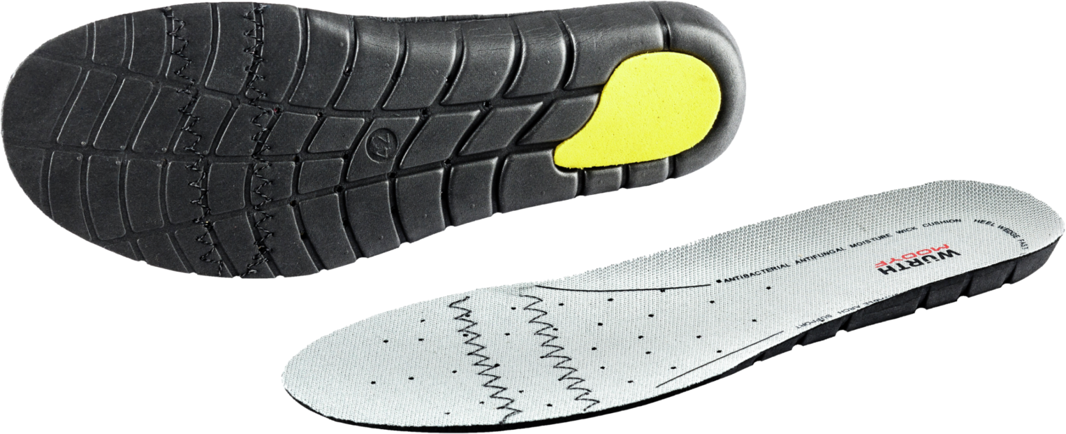 WÜRTH MODYF Semelles en mousse EVA pour chaussures Gris foncé 38