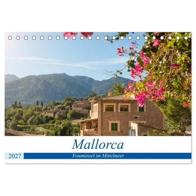Mallorca - Trauminsel im Mittelmeer (Tischkalender 2027 DIN A5 quer), CALVENDO Monatskalender