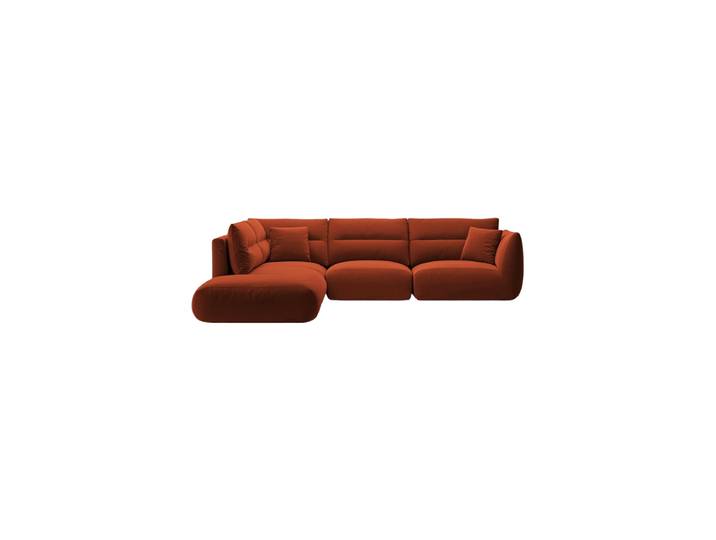 7-Sitzer Design Ecksofa „Maurie“ Samt Auburn CXL by Christian Lacroix