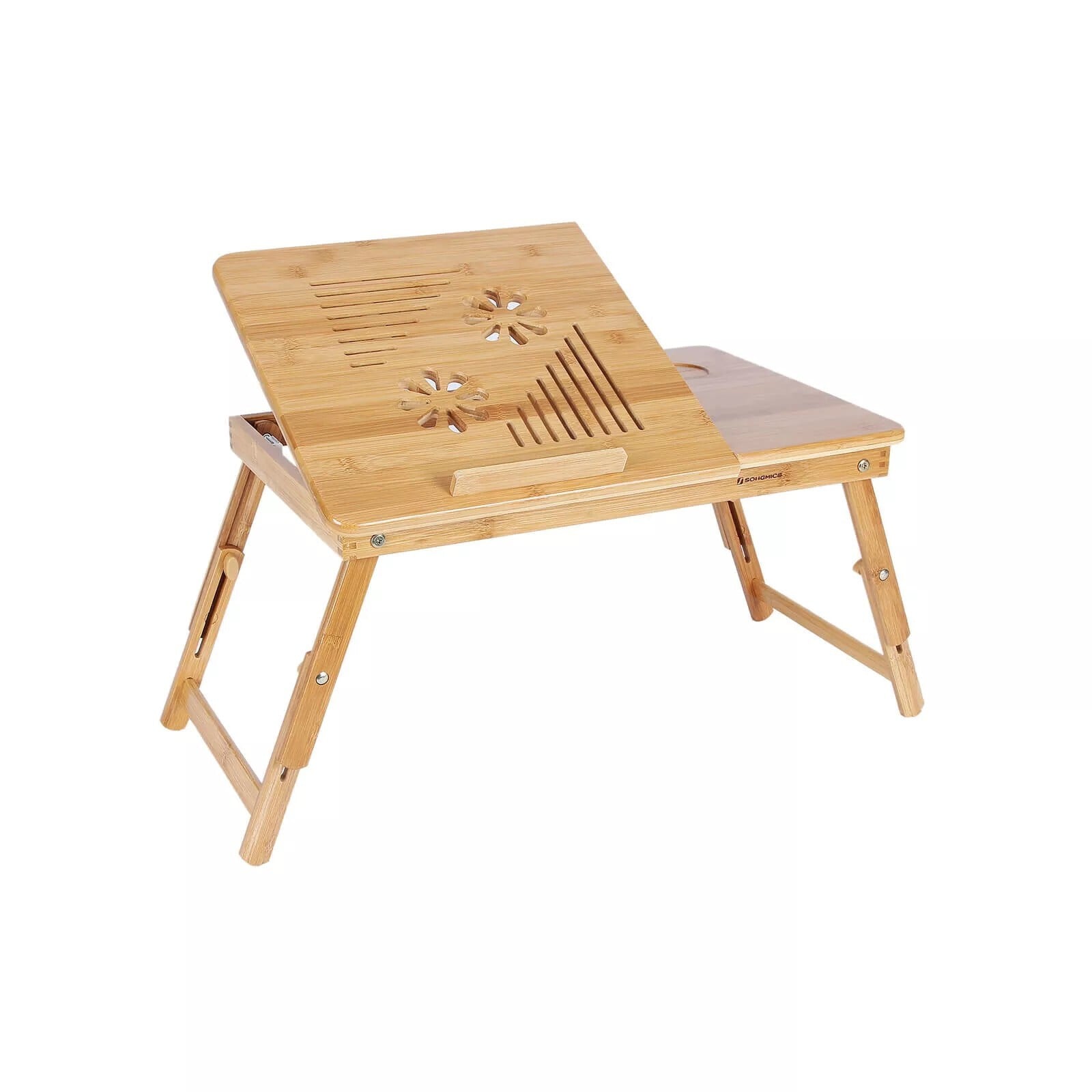 And OutdoorMatch Bedtafel Cara - Verstelbare Laptoptafel van Bamboe